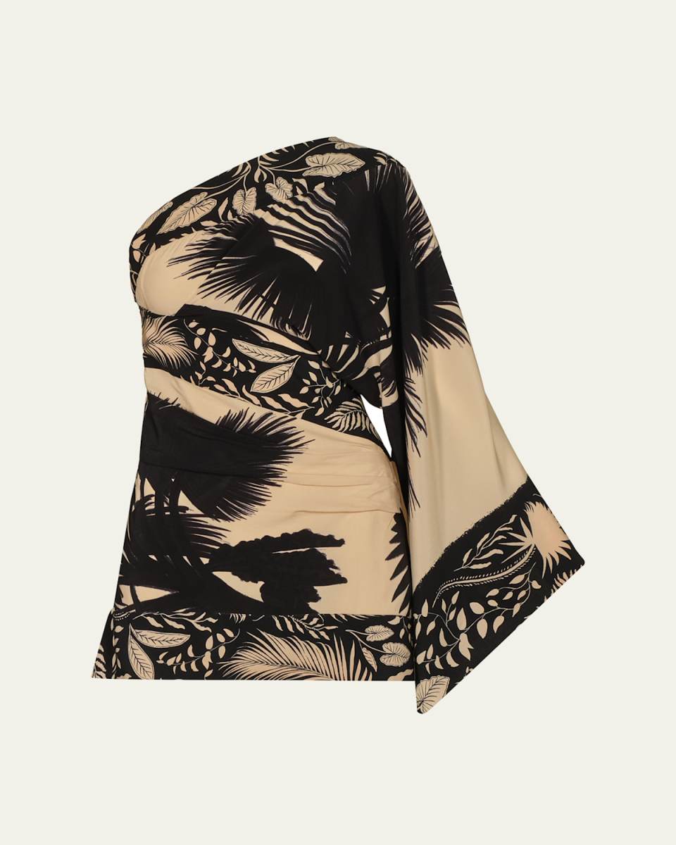 Forest One-Shoulder Mini Dress